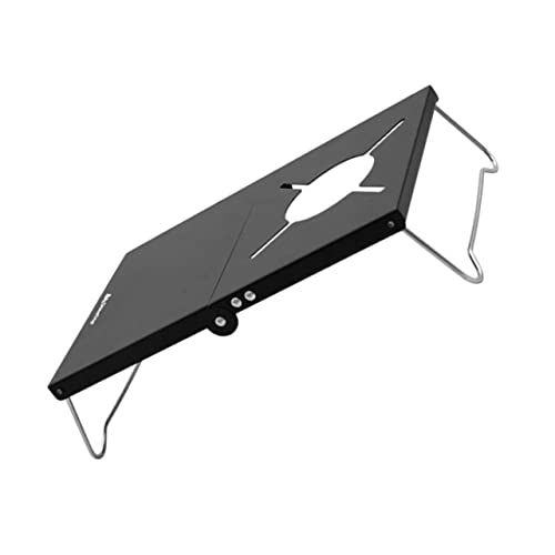 GARIOUANS Klappbarer Grilltisch Campingtisch aus Edelstahl Tragbar und Robust Organizer für Outdoor Picknick Praktischer Faltbarer Campingtisch für Grillen und Kochen von GARIOUANS