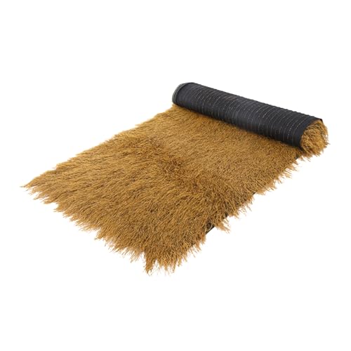 GARIOUANS Künstliches Strohdach DIY Garten Dekoration Wetterfest Langlebig für Terrasse Pavillon Outdoor Landschaftsbau Terrassendach Simulation Natürliches Aussehen von GARIOUANS