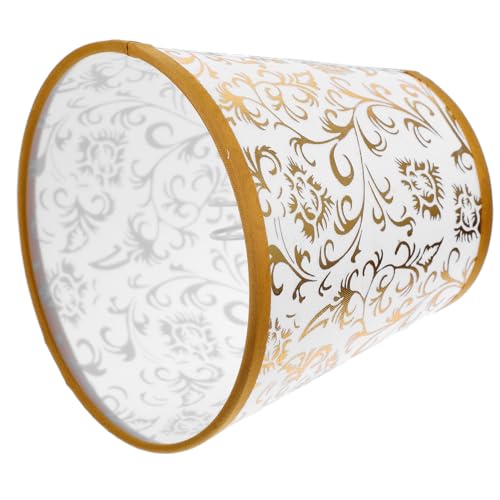 GARIOUANS Lampenschirm Ersatz Lampenschirm aus Stoff mit Blumenmuster Abnehmbar für Kleine Tischlampen Wohnzimmer Schlafzimmer Büro Dekorative Lampenabdeckung Langlebig und Vielseitig von GARIOUANS