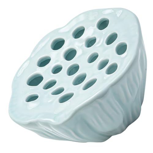 GARIOUANS Lotusblumen Vase Keramik Moderne Dekovase für Blumenarrangements Vielseitig Einsetzbar als Teetablett oder Dekoratives Element für Zuhause und Büro von GARIOUANS