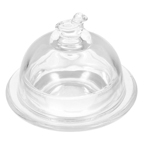 GARIOUANS Mehrzweck Glas Aufbewahrungsbox mit Staubschutzhaube Transparenter Kalligraphie Tintenmischbehälter und Sumi Übungstablett Eleganter Organizer für Süßigkeiten und Kunstbedarf im von GARIOUANS