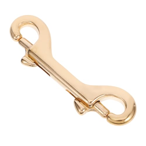GARIOUANS Messing Doppelkopf Haken Robuste Schwenkbare Clips für Taschen Riemen und Lederhandwerk Extra Sicheres Design für Geldbörsen und DIY Projekte von GARIOUANS