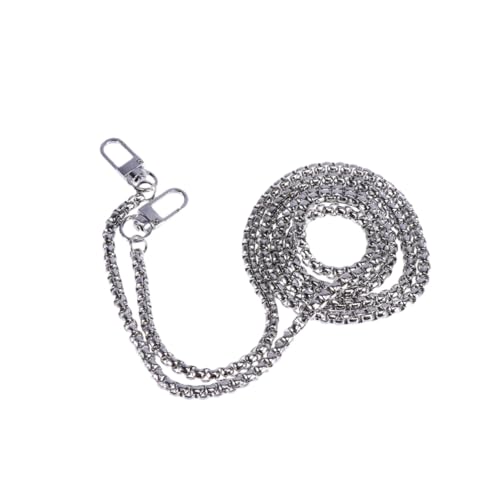 GARIOUANS Metal Cross Body Bag Chain Strap Silber mit Zwei Verstellbaren Schnallen Ersatz Schulterriemen für Damen Handtasche Langlebige Eisenkette als Umhängeband Zubehör für Mittelgroße GARIOUANS Metal Cross Body Bag Chain Strap Silber mit Zwei Verstellbaren Schnallen Ersatz Schulterriemen für Damen Handtasche Langlebige Eisenkette als Umhängeband Zubehör für Mittelgroße von GARIOUANS