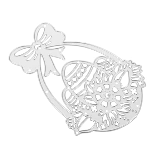GARIOUANS Metal Stencil Carbon Steel Cutting Ei Motiv Langlebiges Handcraft Tool für DIY Scrapbooking Stanzmaschine Geeignet für Oster und Feiertagsdekorationen von GARIOUANS