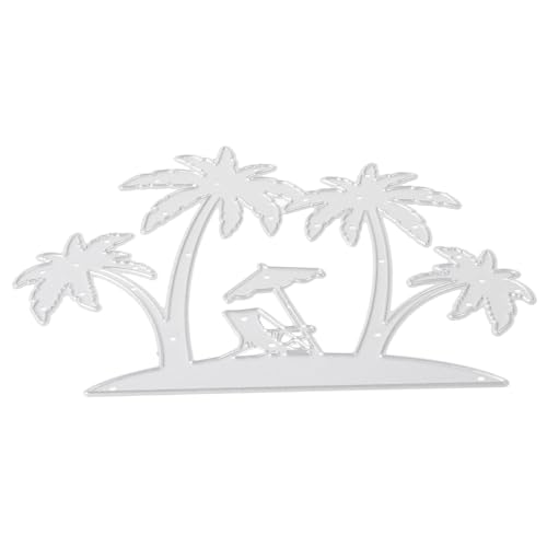 GARIOUANS Metall Stanzform Strand-kokosnussbaum-Motiv DIY-bastel-Formen Für Karten Einladungen Geschenke Dekoration Fotoalbum Schablone Cut von GARIOUANS