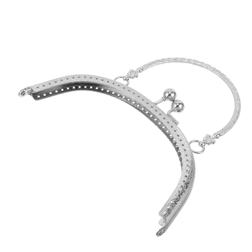 GARIOUANS Metallene Geldbörsen-Clips Mit Vintage-Optik Halbring Für DIY Handtaschen Und Münzbeutel Robuster Stabiler Taschenverschluss in Silber Einfach Zu Montieren Und Handschonend von GARIOUANS