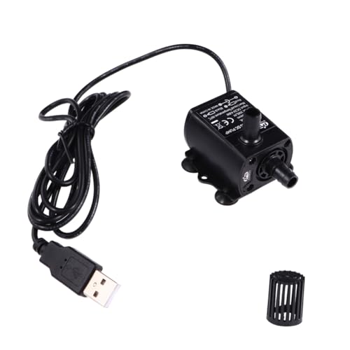 GARIOUANS Mini Dc Wasserpumpe USB Miniatur Leise Bürstenlose Tauchpumpe Energiesparend Kabel Platzsparend für Aquarium Wasserkreislauf Am PC Zuhause von GARIOUANS