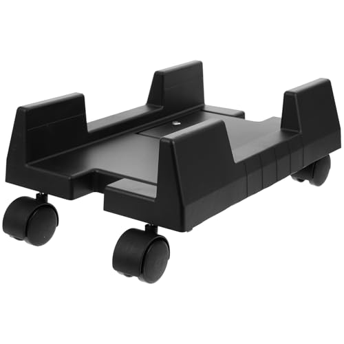 GARIOUANS Mobiler PC Tower Ständer aus Robustem Kunststoff mit Feststellbremsen Beweglicher CPU Halterung für Desktop Computergehäuse Stabiler und Luftdurchlässiger Unterbau für von GARIOUANS