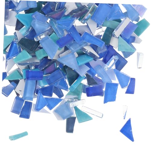 GARIOUANS Mosaikfliesen Unregelmäßige Glasstücke Blau DIY Bastelsteine für Heimdekoration Handarbeit Mosaiksteine Bunt Poliert Glänzend Vielseitig für Kunstprojekte GARIOUANS Mosaikfliesen Unregelmäßige Glasstücke Blau DIY Bastelsteine für Heimdekoration Handarbeit Mosaiksteine Bunt Poliert Glänzend Vielseitig für Kunstprojekte von GARIOUANS