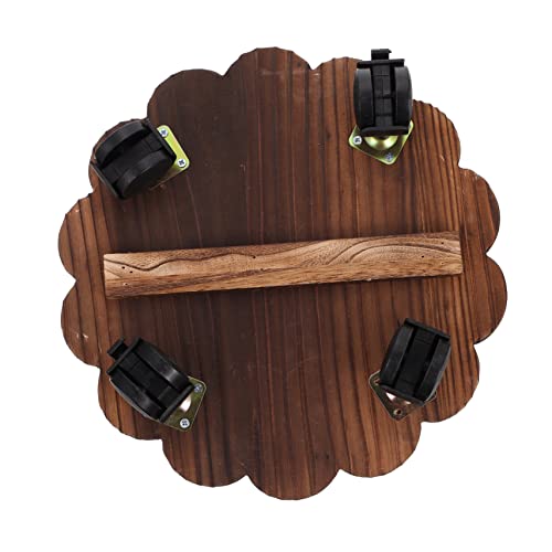 GARIOUANS Movable Flowerpot Tray mit Universalrädern Robuste Holzbasis für Pflanzen für und Außenbereich Leicht zu Reinigen Hoher Tragkraft von GARIOUANS