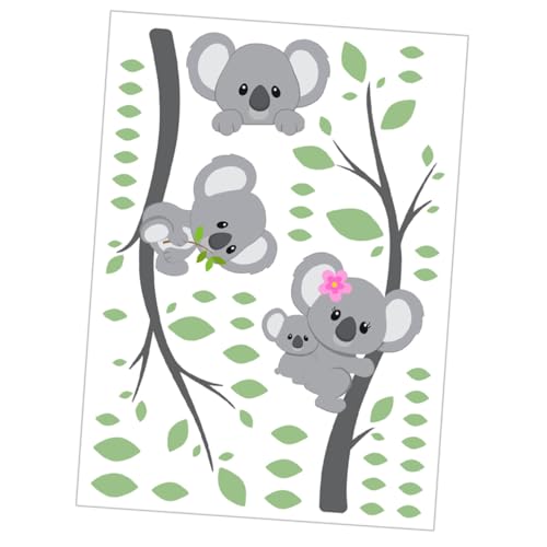 GARIOUANS PVC Wandsticker Koala Tiermotiv Selbstklebend Ablösbar Farbenfrohe Wanddekoration für Kinderzimmer Fenster Wohnzimmer Schlafzimmer GARIOUANS PVC Wandsticker Koala Tiermotiv Selbstklebend Ablösbar Farbenfrohe Wanddekoration für Kinderzimmer Fenster Wohnzimmer Schlafzimmer von GARIOUANS