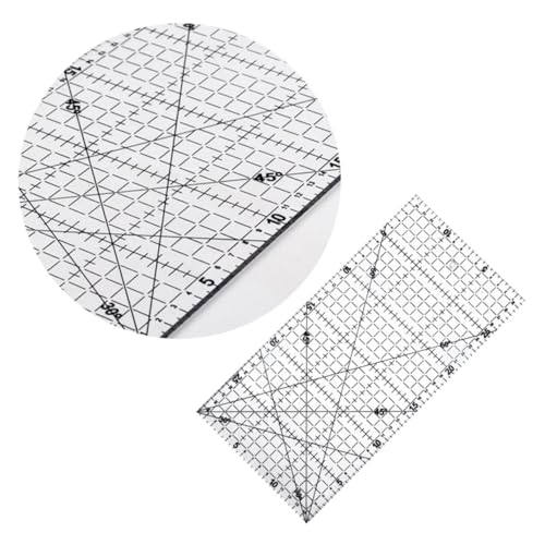 GARIOUANS Patchwork Lineal Rutschfester Oberfläche DIY Quilter S Ruler mit Kontrastlinien und Winkelmarkierungen Präzises Schneiden für Näh Bastelprojekte GARIOUANS Patchwork Lineal Rutschfester Oberfläche DIY Quilter S Ruler mit Kontrastlinien und Winkelmarkierungen Präzises Schneiden für Näh Bastelprojekte von GARIOUANS