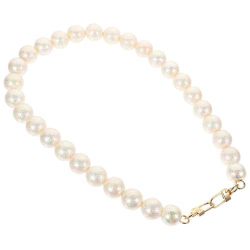 GARIOUANS Perlenkette Handtaschenriemen DIY Perlen Design Schultertasche Ersatzkette Leicht Langlebig Resinlegierung Passend für Handtasche Umhängetasche GARIOUANS Perlenkette Handtaschenriemen DIY Perlen Design Schultertasche Ersatzkette Leicht Langlebig Resinlegierung Passend für Handtasche Umhängetasche von GARIOUANS