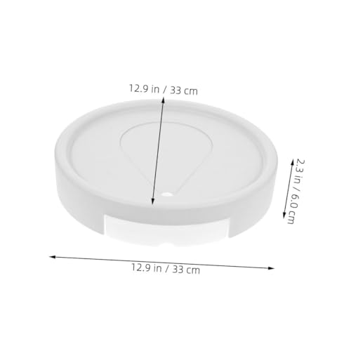 GARIOUANS Pflanzenroller Rund mit Rädern Schwerlastiger Pflanzenroller für Blumentöpfe und Pflanzkübel Innen Außen Stabiler Mobiler Pflanzenhalter mit Abnehmbarem Wasserauffangbehälter von GARIOUANS