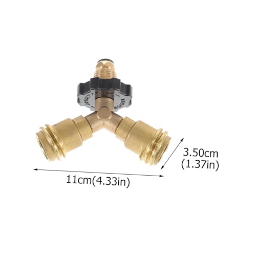 GARIOUANS Propangas Y Verbinder Tank Tee Fitting für Campingkocher Grill Smoker Einfache Installation Sichere Abdichtung Kompatibel mit Type Propanflaschen Zuverlässiger Gasadapter für von GARIOUANS