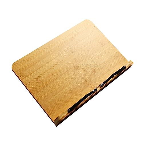 GARIOUANS Rack -Grafikplatine lesen faltbar ziehen Lektüre Zeichnung Regal lesen staffelei verstellbarer Notenständer Bücherregal Verstellbarer Buchständer Desktop-Leseregal hölzern Gelb von GARIOUANS