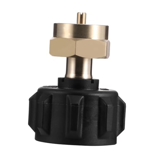 GARIOUANS Refill Adapter für Gasflasche aus Messing Gas Tank Convert Head Gas Regler Ventil Nachfüllwerkzeug für Outdoor Camping Kocher Kompatibel mit Nordamerikanischen Gaszylindern von GARIOUANS