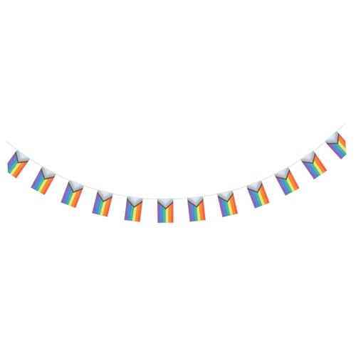 GARIOUANS Regenbogen Flaggen Girlande Teilig Polyester Lgbt Pride Banner für Party Parade Dekoration Innen Außen Geeignet Symbol für Entwicklung und Vielfalt GARIOUANS Regenbogen Flaggen Girlande Teilig Polyester Lgbt Pride Banner für Party Parade Dekoration Innen Außen Geeignet Symbol für Entwicklung und Vielfalt von GARIOUANS