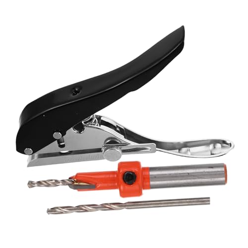 GARIOUANS Robuste Handlochstanze mit Senkbohrer und Tiefenanschlag Tragbares Werkzeug für PVC Karten Karton Kantenanleimung Einfacher Betrieb Langlebiges Material Vielseitig Einsetzbar GARIOUANS Robuste Handlochstanze mit Senkbohrer und Tiefenanschlag Tragbares Werkzeug für PVC Karten Karton Kantenanleimung Einfacher Betrieb Langlebiges Material Vielseitig Einsetzbar von GARIOUANS