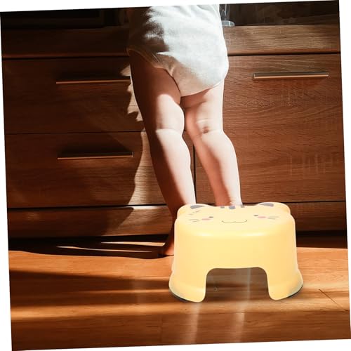 GARIOUANS Rutschfester Kunststoff Hocker Bad Step Stool Gelb Stabiles Multifunktionales Sitz Tritthocker für Badezimmer Küche und Wohnzimmer Niedlicher Robuster Kunststoffhocker GARIOUANS Rutschfester Kunststoff Hocker Bad Step Stool Gelb Stabiles Multifunktionales Sitz Tritthocker für Badezimmer Küche und Wohnzimmer Niedlicher Robuster Kunststoffhocker von GARIOUANS