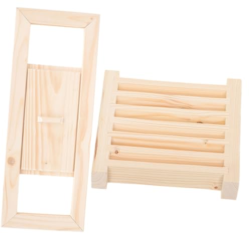 GARIOUANS Sauna Lüftungsgitter aus Massivem Zedernholz Langlebiges Ventilationsgitter mit Lamellen Hitzebeständig und Feuchtigkeitsresistent Geeignet für Sauna und Dampfräume Teiliges von GARIOUANS