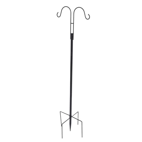 GARIOUANS Schäferhaken Metall Gartenstecker Haken Outdoor Hängend Für Vogel Futterstation Laterne Blumentopf Wetterfest Robustes Eisen Mehrzweck Gartendeko von GARIOUANS
