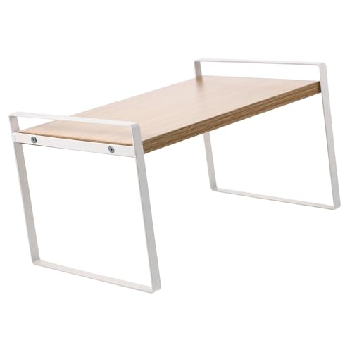 GARIOUANS Schreibtisch Regal mit Holzablage Stabiles Büro Aufbewahrungsregal Kompakter Bücherständer für Schlafzimmer und Arbeitszimmer Platzsparender Desktop Organizer GARIOUANS Schreibtisch Regal mit Holzablage Stabiles Büro Aufbewahrungsregal Kompakter Bücherständer für Schlafzimmer und Arbeitszimmer Platzsparender Desktop Organizer von GARIOUANS