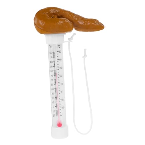 GARIOUANS Schwimmender Poolthermometer Lustiger Poop Thermometer mit Hochpräzisionssensor Schwimmt Wasseroberfläche für Schwimmbad Sprudelbad Aquarium Outdoor Indoor Nutzung von GARIOUANS