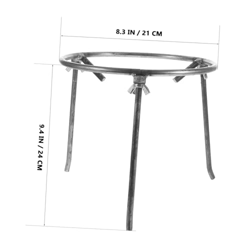 GARIOUANS Stabiler Outdoor Dreibein Feuerstand aus Metall Abnehmbar Einfach Montierbar für Camping Grillen Picknick Wandern und Feuerstellen Kochstellen von GARIOUANS