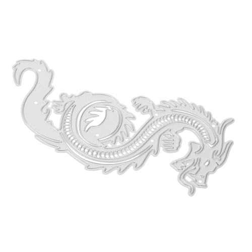 GARIOUANS Stanzform Für Kartenherstellung Aus Metall Drache Design DIY-vorlage Für Grußkarten Und Bastelprojekte Robust Und Wiederverwendbar von GARIOUANS
