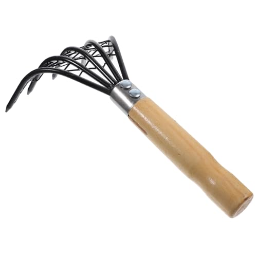 GARIOUANS Strandrechen mit Netz Robust für Muscheln und Meeresfrüchte Graben Clam Rake Werkzeug für Strand und Garten von GARIOUANS