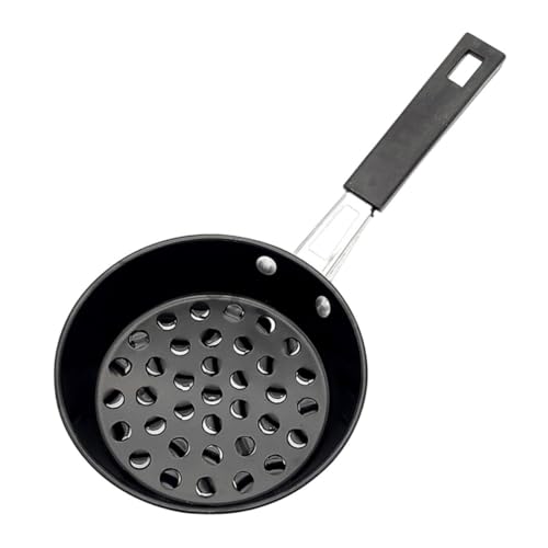 GARIOUANS Tragbarer Camping Holzkohletopf mit Rutsch Griff Robuster Eisengrill für Outdoor Barbecue Praktischer Kohlebrenner für Feier im Freien und Ausflüge von GARIOUANS