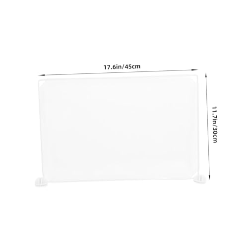 GARIOUANS Transparente Desktop Trennwand Stabiles Kunststoff für Schüler Mobiler Niesschutz und Privatsphäre Schutz Klappbar und Einfach zu Reinigen für Kantinen und GARIOUANS Transparente Desktop Trennwand Stabiles Kunststoff für Schüler Mobiler Niesschutz und Privatsphäre Schutz Klappbar und Einfach zu Reinigen für Kantinen und von GARIOUANS