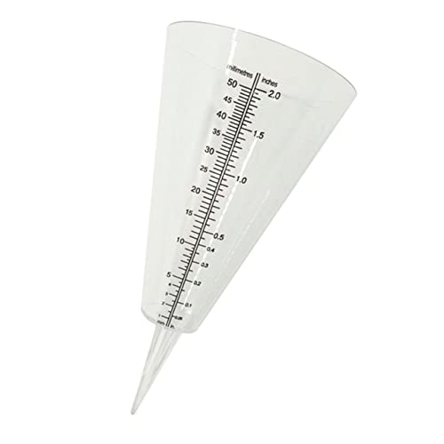 GARIOUANS Transparenter konischer Regenmesser mit Erdspieß langlebiger Niederschlagsmesser für Garten und Außenbereich mit ablesbarem Maß zur präzisen Regenwassermessung GARIOUANS Transparenter konischer Regenmesser mit Erdspieß langlebiger Niederschlagsmesser für Garten und Außenbereich mit ablesbarem Maß zur präzisen Regenwassermessung von GARIOUANS