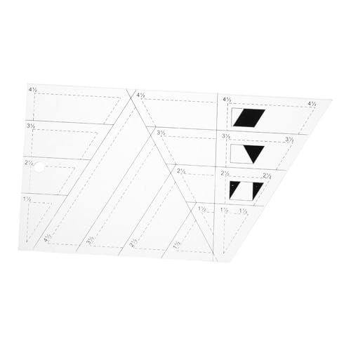 GARIOUANS Transparentes Acryl Quilting Lineal Trapezform Präzises Patchwork Werkzeug für Nähen DIY Handwerk Stoffausrichtung Quilten Zubehör Langlebig Leicht Bedienbar GARIOUANS Transparentes Acryl Quilting Lineal Trapezform Präzises Patchwork Werkzeug für Nähen DIY Handwerk Stoffausrichtung Quilten Zubehör Langlebig Leicht Bedienbar von GARIOUANS