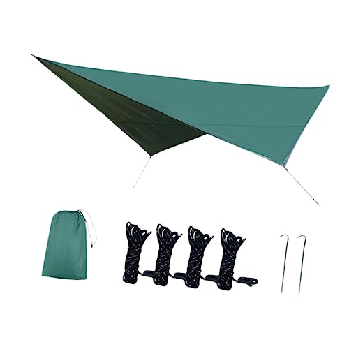 GARIOUANS Verdicktes Sonnensegel Wasserdichter Oxford Sonnenschutz für Garten Camping und Picknick UV Schutz Windfest Installieren Grün von GARIOUANS