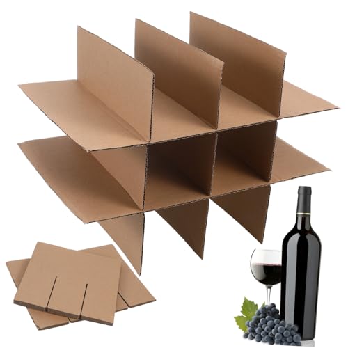 GARIOUANS Versandkarton Trennwände aus Stabilem Wellpappe Flexible Fächeraufteilung Stoßdämpfend Schutz für Umzugskartons Glaswaren Geschirr Sichere Organisation GARIOUANS Versandkarton Trennwände aus Stabilem Wellpappe Flexible Fächeraufteilung Stoßdämpfend Schutz für Umzugskartons Glaswaren Geschirr Sichere Organisation von GARIOUANS