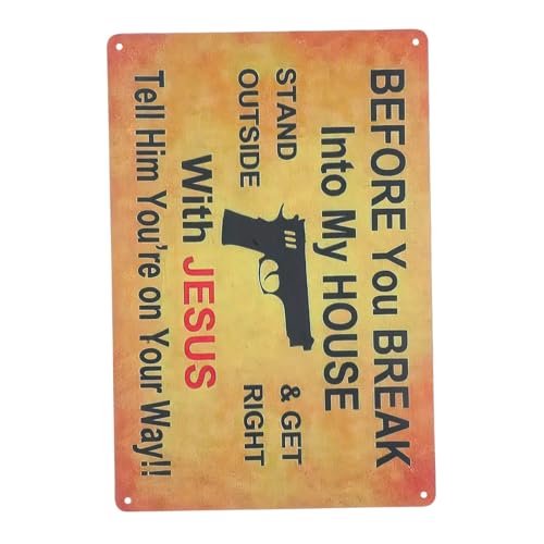 GARIOUANS Vintage Metall Warnschild Retro Dekor Eisenblech Robust Langlebig für Haus Eingang Küche Bar Innen Außen Wandkunst von GARIOUANS