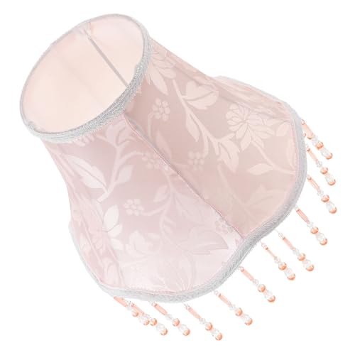 GARIOUANS Vintage Stoff Lampenschirm mit Quasten Handgefertigter Lampenzubehör Rosa Blumenmuster Passend für Tisch und Stehlampen Leicht zu Montieren Schlafzimmer und Wohnzimmerdeko GARIOUANS Vintage Stoff Lampenschirm mit Quasten Handgefertigter Lampenzubehör Rosa Blumenmuster Passend für Tisch und Stehlampen Leicht zu Montieren Schlafzimmer und Wohnzimmerdeko von GARIOUANS