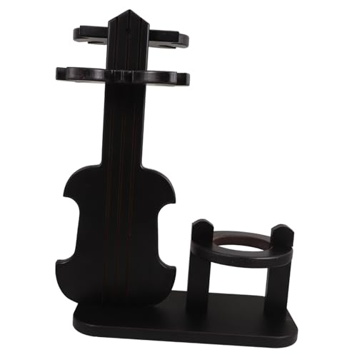 GARIOUANS Vintage Violin Weinständer aus Holz Stehendes Weinregal mit Gläserhalter für Rotwein Dekoratives Weinregal für Tisch und Bar Platzsparendes Design für Stilvolle Lagerung und GARIOUANS Vintage Violin Weinständer aus Holz Stehendes Weinregal mit Gläserhalter für Rotwein Dekoratives Weinregal für Tisch und Bar Platzsparendes Design für Stilvolle Lagerung und von GARIOUANS