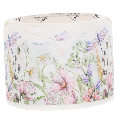 GARIOUANS Washi Tape Blumenmuster Retro Scrapbook Dekoratives Klebeband für DIY Notizbuch Grüne Randverzierung Langlebig und Farbintensiv für Basteln und Geschenkverpackung GARIOUANS Washi Tape Blumenmuster Retro Scrapbook Dekoratives Klebeband für DIY Notizbuch Grüne Randverzierung Langlebig und Farbintensiv für Basteln und Geschenkverpackung von GARIOUANS