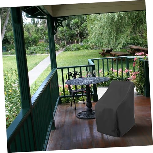 GARIOUANS Wasserdichte Gartenstuhl Schutzhülle aus strapazierfähigem UV beständig wetterfest passend für Stühle zuverlässiger Schutz bei Nässe und Schnee von GARIOUANS