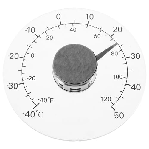 GARIOUANS Wasserdichtes Fenster-thermometer mit Großem Ziffernblatt Vielseitiges Raumtemperatur-messgerät für Innen Außenbereich Handlich Leicht für Fenster Gewächshaus Büro und Zuhause von GARIOUANS