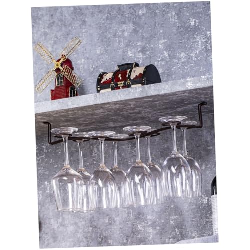 GARIOUANS Weinglashalter Hängend Kreativer Goblet Rack für Umgekehrtes Aufhängen Stabiles Display Regal für Zuhause Bar Restaurant Bronzefarben Eleganter Glashalter für Weingläser GARIOUANS Weinglashalter Hängend Kreativer Goblet Rack für Umgekehrtes Aufhängen Stabiles Display Regal für Zuhause Bar Restaurant Bronzefarben Eleganter Glashalter für Weingläser von GARIOUANS
