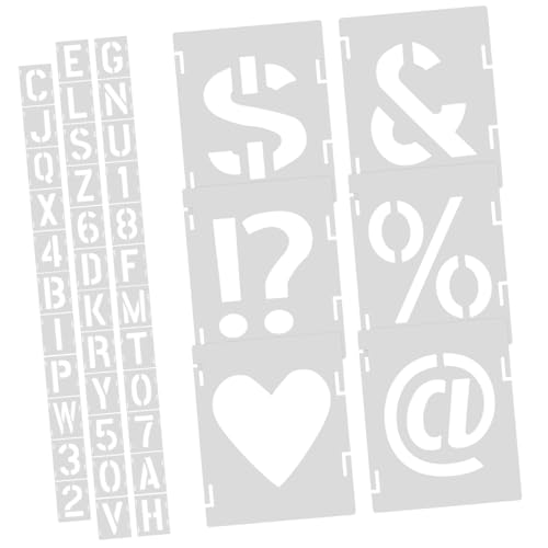 GARIOUANS Wiederverwendbare Buchstaben Schablonen Flexible Reißfeste DIY Sprühfarbe Stencils für Malerei Scrapbooking Graffiti und Kreative Bastelprojekte Waschbar Zeichenhöhe GARIOUANS Wiederverwendbare Buchstaben Schablonen Flexible Reißfeste DIY Sprühfarbe Stencils für Malerei Scrapbooking Graffiti und Kreative Bastelprojekte Waschbar Zeichenhöhe von GARIOUANS