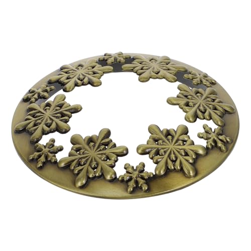 GARIOUANS Zinklegierung Kerzendeckel mit Schneeflockenmotiv Weihnachtsduft Kerzenbecher Abdeckung Langlebiger Aroma Kerzen Topper für Öffnung Festliche Dekoration für Weihnachten und Bar GARIOUANS Zinklegierung Kerzendeckel mit Schneeflockenmotiv Weihnachtsduft Kerzenbecher Abdeckung Langlebiger Aroma Kerzen Topper für Öffnung Festliche Dekoration für Weihnachten und Bar von GARIOUANS