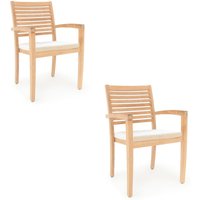 Sitzauflagen 60x60 cm Outdoor Wasserabweisend Wetterfest Schmutzabweisend Strapazierfähig Gartenstuhl Stuhl Stuhlkissen Kissen Weiß Toscana 2 Kissen Sitzauflagen 60x60 cm Outdoor Wasserabweisend Wetterfest Schmutzabweisend Strapazierfähig Gartenstuhl Stuhl Stuhlkissen Kissen Weiß Toscana 2 Kissen von GARLAND