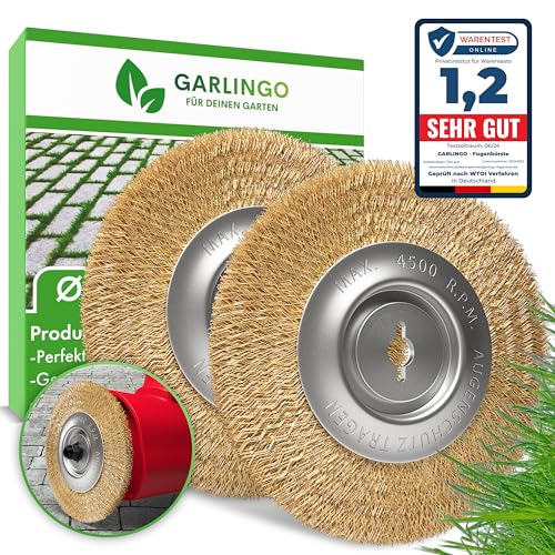 GARLINGO Fugenbürste 2er Set | Kompatibel mit Einhell Fugenbürste BG-EG 1410 GC-EG 1410 GC-CC 18 Li | 10 mm Breite | Ersatzbürste Fugen Bürste von GARLINGO