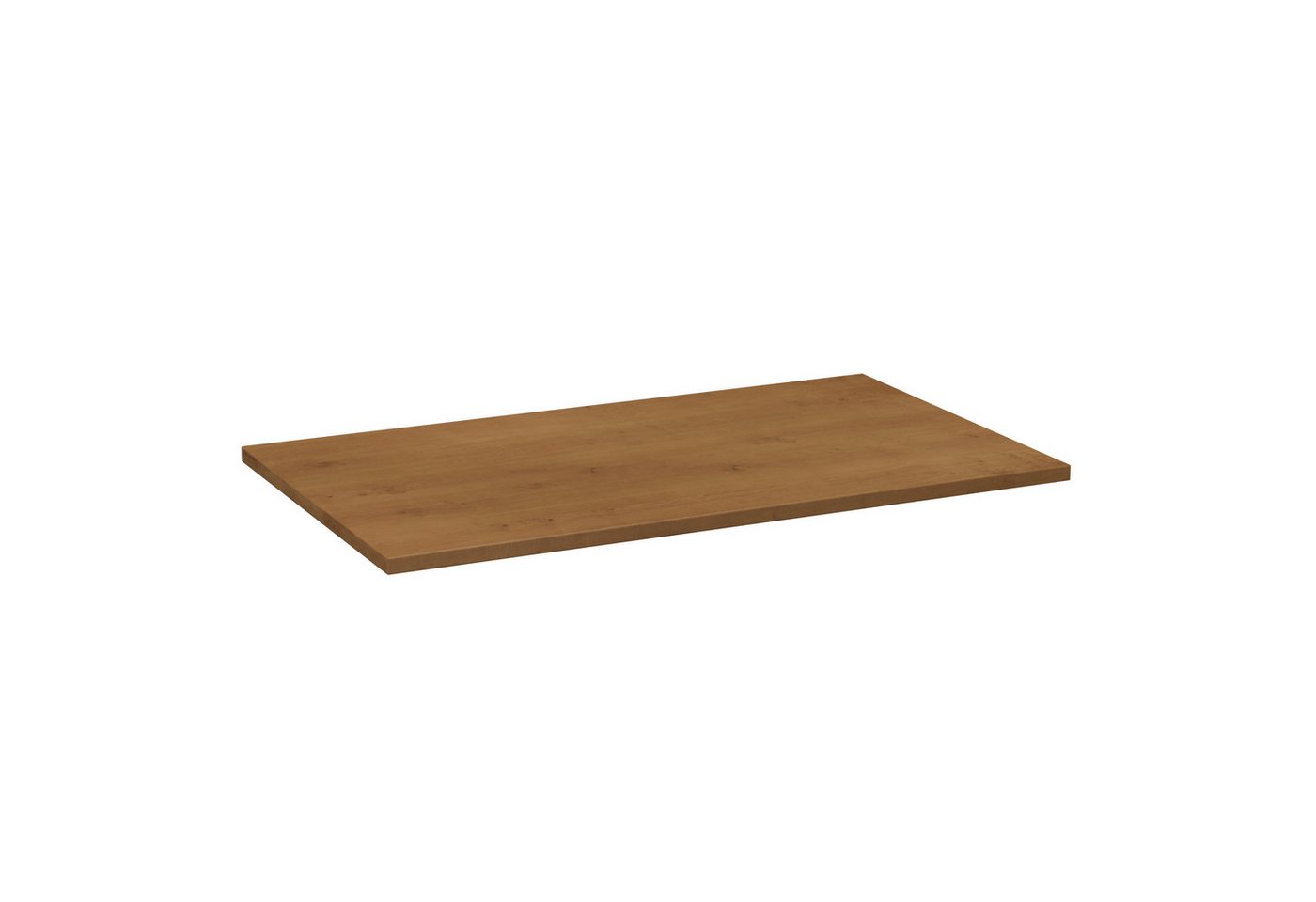 GARLIVO Waschbeckenunterschrank Deckplatte GLA 80L, ohne Ausschnitt, Eiche Breite 80 cm von GARLIVO