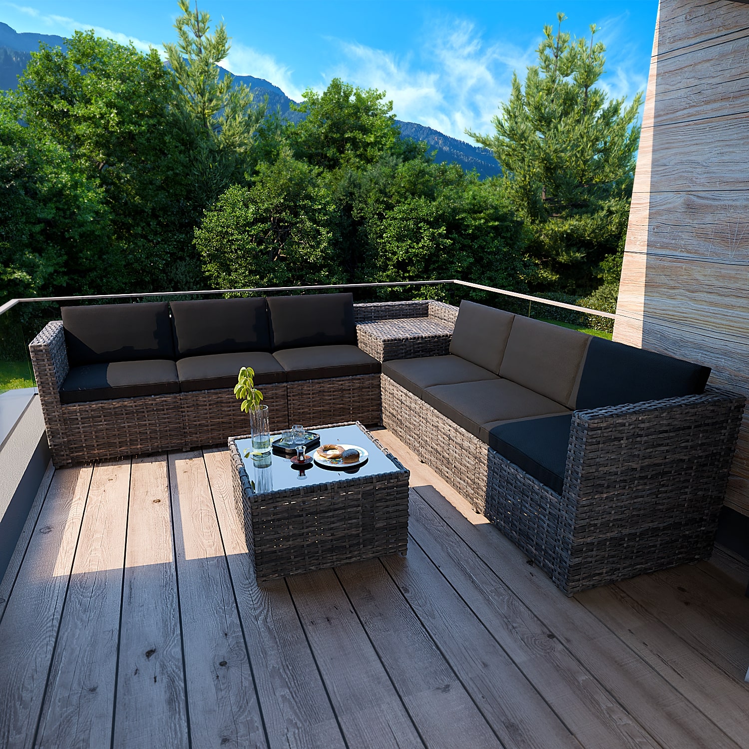 GARMIO® Rattan Sitzgruppe TURIN von GARMIO
